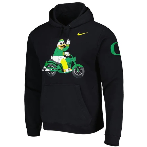 Nike Other - Nike Oregon Ducks Motorcycle Black Puddles Hoodie 2022 Men’s Size XXL RARE